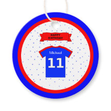 11:e födelsedag tack för rött vitt blått idrottsst