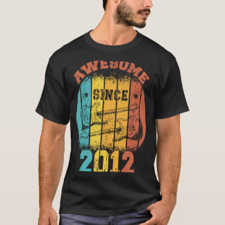 11:e födelsedag Vintage 2012 Retro 11-årig Guit T Shirt