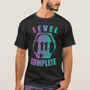 11:e födelsedagen 11 års spelkonsolvideo t shirt