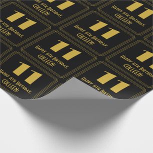 11:e födelsedagen ~ Art Deco Inspired Titta "11", Presentpapper
