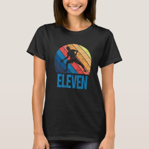 11:e födelsedagen Retro Bord tennis 11 år gammal p T Shirt
