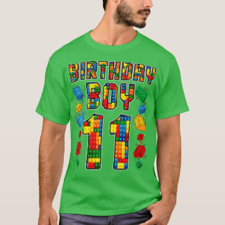 11:e födelsedagsbyggaren, 11 år gammalt block Bu T Shirt