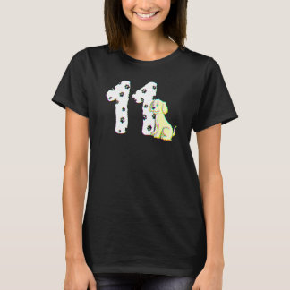 11:e Födelsedagsfesten Cake Labrador Puppy Hundäga T Shirt