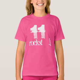 11:e födelsedagsgåva för 11 års gammalt anpassat n tee shirt
