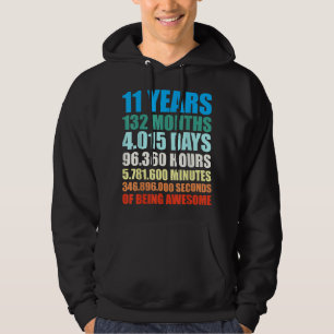 11:e födelsedagskorgen 11 år som är Fantastisk T S Hoodie