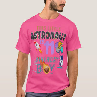 11:e födelsedagskorgsgåvor Astronaut 11 T Shirt