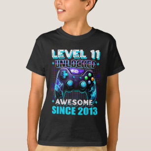 11:e födelsedagsspelaren 11-åriga Bday Boy Ele T Shirt