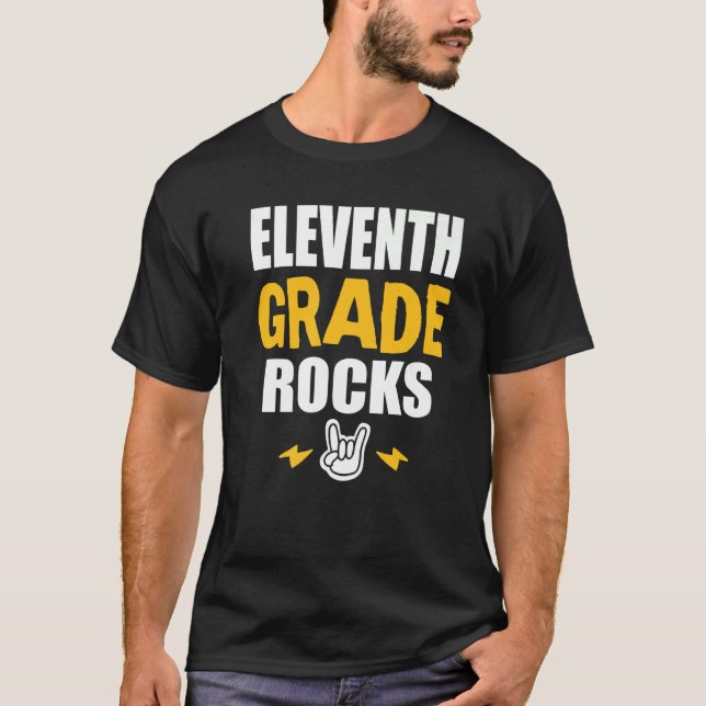 11:e Klass Back to school Music Teacher Stu T Shirt (Framsida)
