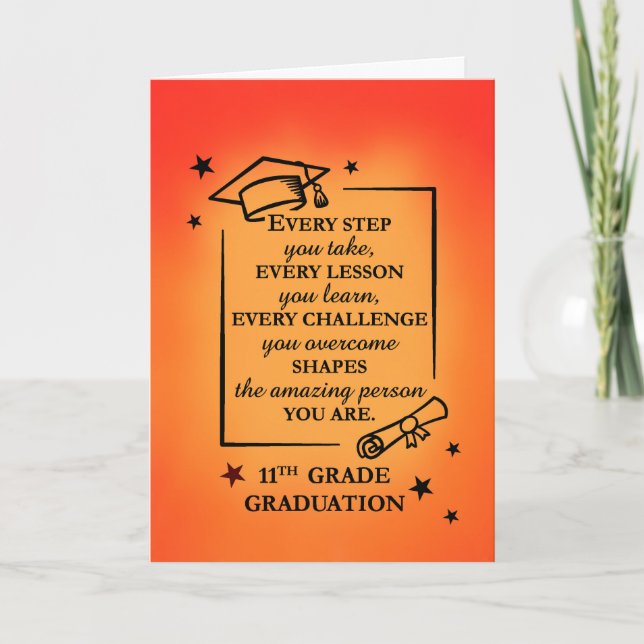 11:e Klass-Student-inspirationsofferten för solupp Kort (Framsida)