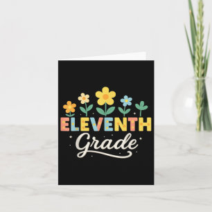 11:e Klass Wildblomme Blommigt Back to school Teac Kort