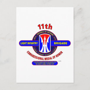 11:E LJUSINFANTRY BRIGADE VIETNAM VYKORT