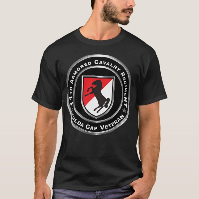 11:e pansarkavalleriregementet Fulda Gap T Shirt (Framsida)