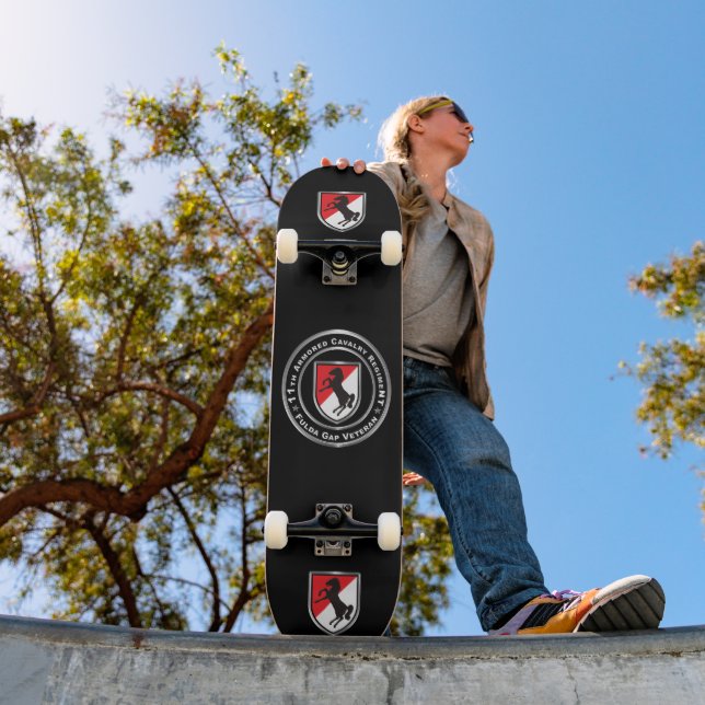 11:e pansarregementet  mini skateboard bräda 18,5 cm (Utomhus 1)