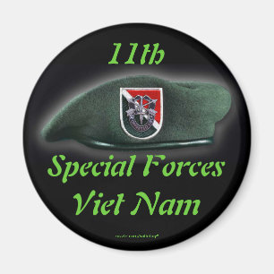 11:e speciella styrkor Grönt Berets nam flash Magn Magnet