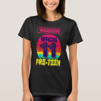 11:e Vintagen för retroaktivitet på födelsedagen 2 T Shirt