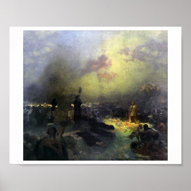 #11 Efter slaget vid Vitkov Backe, Mucha Poster (Framsidan)