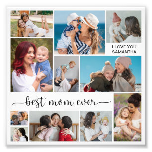 11 Fotocollage Bästa mamma någonsin Foto förstorin