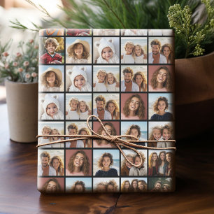 11 Fotokollage Mönster - Anpassningsbar Grid Presentpapper