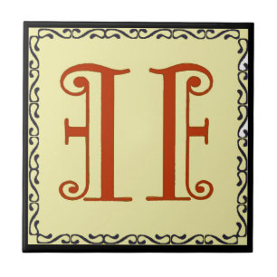 11 House Number Red Finare Kakelplatta