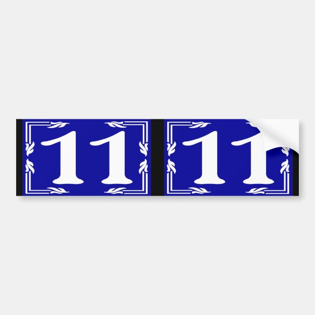 11 Maguire House Numbers Bildekal (Framsidan)