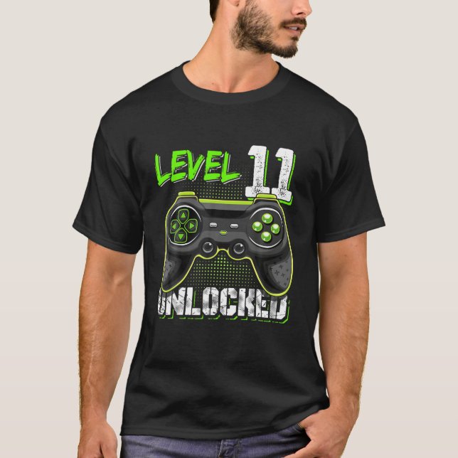 11 Olåsta födelsedagsbarn, 11:e videospelseld T Shirt (Framsida)