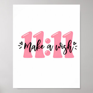 11 Önska Söt Rosa Typografi Affisch