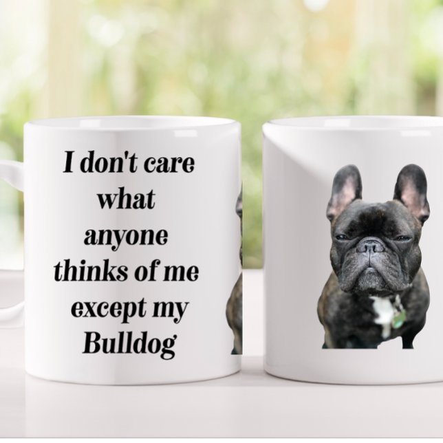 11 oz Black Fransk Bulldog Mugg Rolig hund Mugg (Skapare uppladdad)