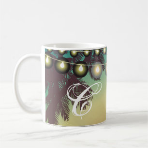 11 Oz. Coffee Mugg Beach Sunset Handflatan Träd St