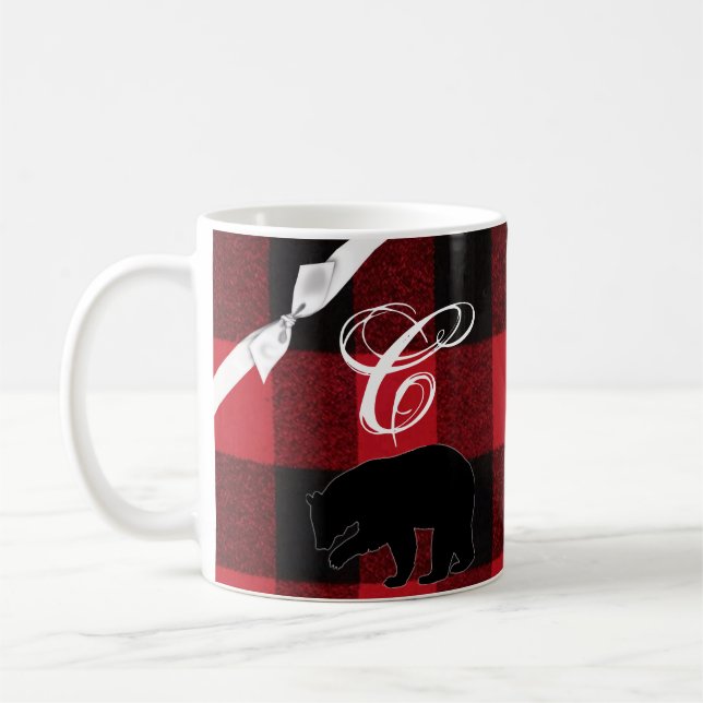 11 Oz. Coffee Mugg Red Buffalo Play Bear Black (Vänster)