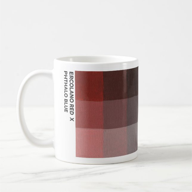 11 oz Ercolano Röd x Phthalo Blå Mugg (Vänster)