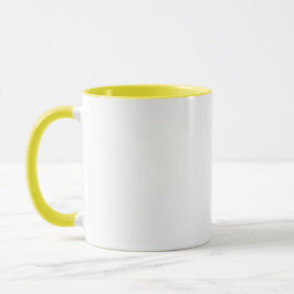 11 oz Gult dekorfärg, Mugg för vardagliga aktivite