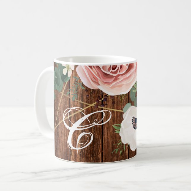 11 Oz. Kaffe Mugg Geometric Garden Ro Barn Wood (Framsida vänster)