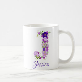 11 oz Lavender Lila Monogrammed kaffe Mugg