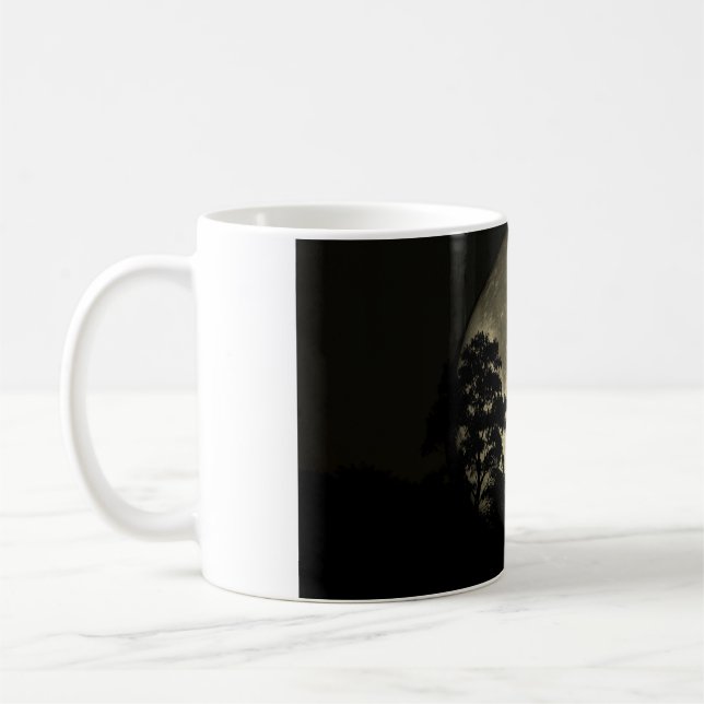 11 oz mug with "Swans in the Moonlight" image Kaffemugg (Vänster)