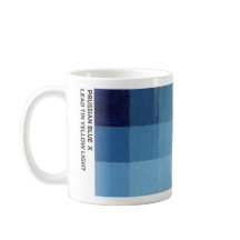 11 oz Preussisk blå x Bly Tenn Gult Ljust Mugg