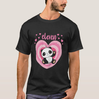 11 Panda 11Th B-Day T Shirt
