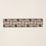 11 Photo Collage Anpassningsbar Monogram Black Sjal<br><div class="desc">Använda upp till 11 kvadratiska eller selektiva mobila foton för att skapa en unik och personlig gåva. Om du behöver justera bilder klickar du på verktyg för att anpassa ändringar.</div>