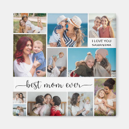 11 Photo Collage Best Mamma någonsin Magnet