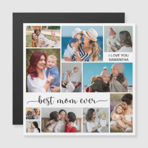 11 Photo Collage Best Mamma någonsin Magnetic Card