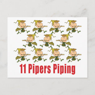 11 Piprar Piping Postcard Vykort