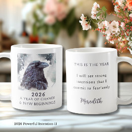 11. Raven 2026 Year of Change Powerful Intention Kaffemugg