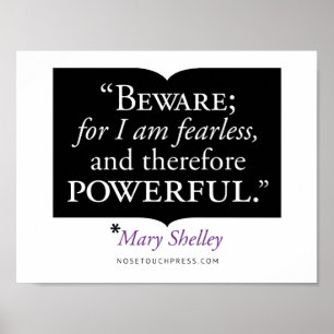 11 tum x 8,5 tum, Mary Shelley Quote Poster (proje