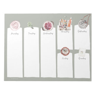 11-tums x 8,5-tums Anteckningsblock - 40 sidor