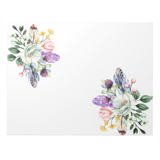 11-tums x 8,5-tums Anteckningsblock - 40 sidor (Framsida)