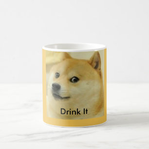 11 uns. Kopp för DogeMeme kaffe