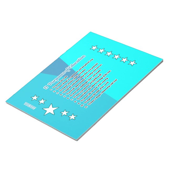 11 Utbildningsändamål Anteckningsblock (Vinklad)