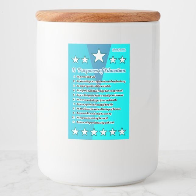 11 Utbildningsändamål Mat Etikett (Framsida)