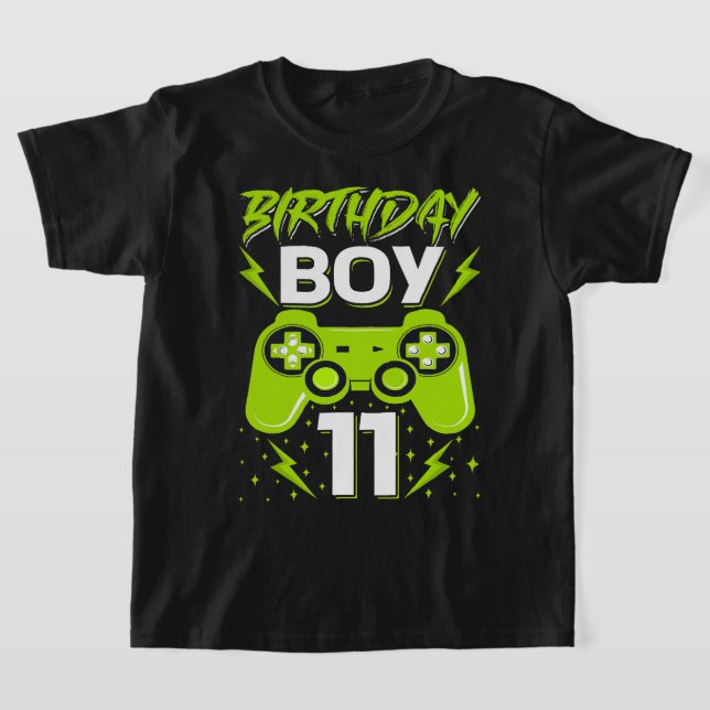 11 Video Game Controller-spelare 11:e B T Shirt (Laydown)