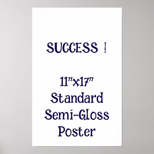 11"x17" Standard Halvblank Affisch (Framsidan)