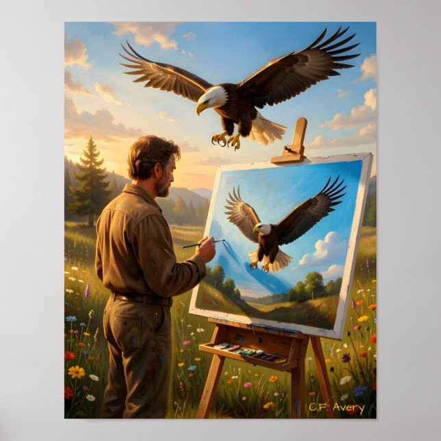11 X 14 Downloadable The Artist Eagle Poster (Framsidan)